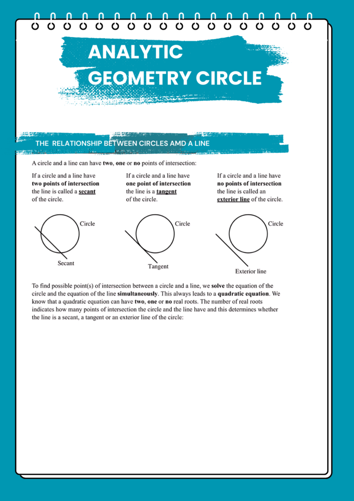 5 - Matric Math Prep (Paper 2): Analytical Geometry (Circle) 4 11