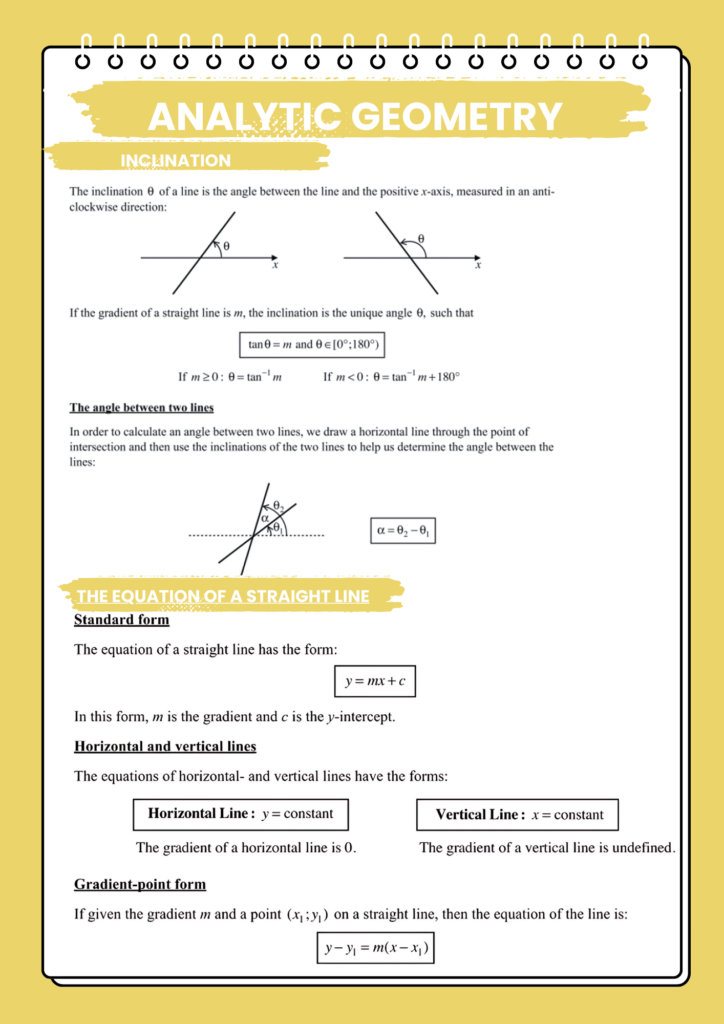 9 - Matric Math Prep (Paper 1): Analytical Geometry 2 12
