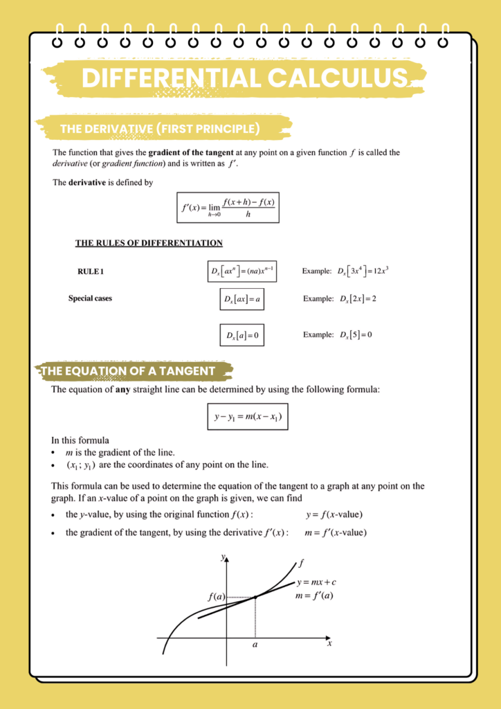 5 - Matric Math Prep (Paper 1): Differential Calculus 1 7