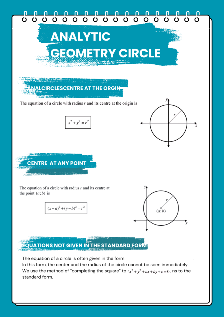 5 - Matric Math Prep (Paper 2): Analytical Geometry (Circle) 1 8